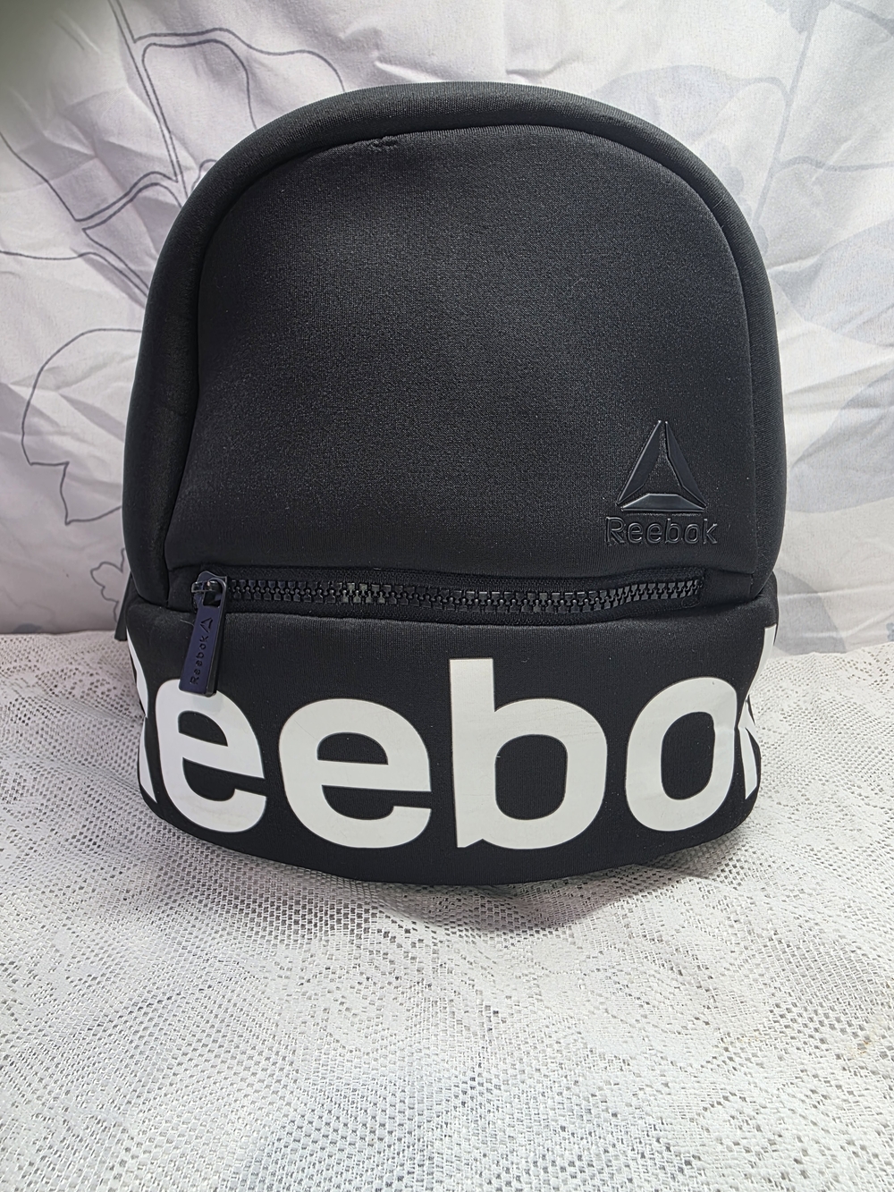 Reebok Black Kids Backpack with White Logo